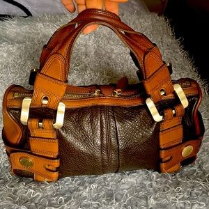 Michael Kors two-tone brown handbag